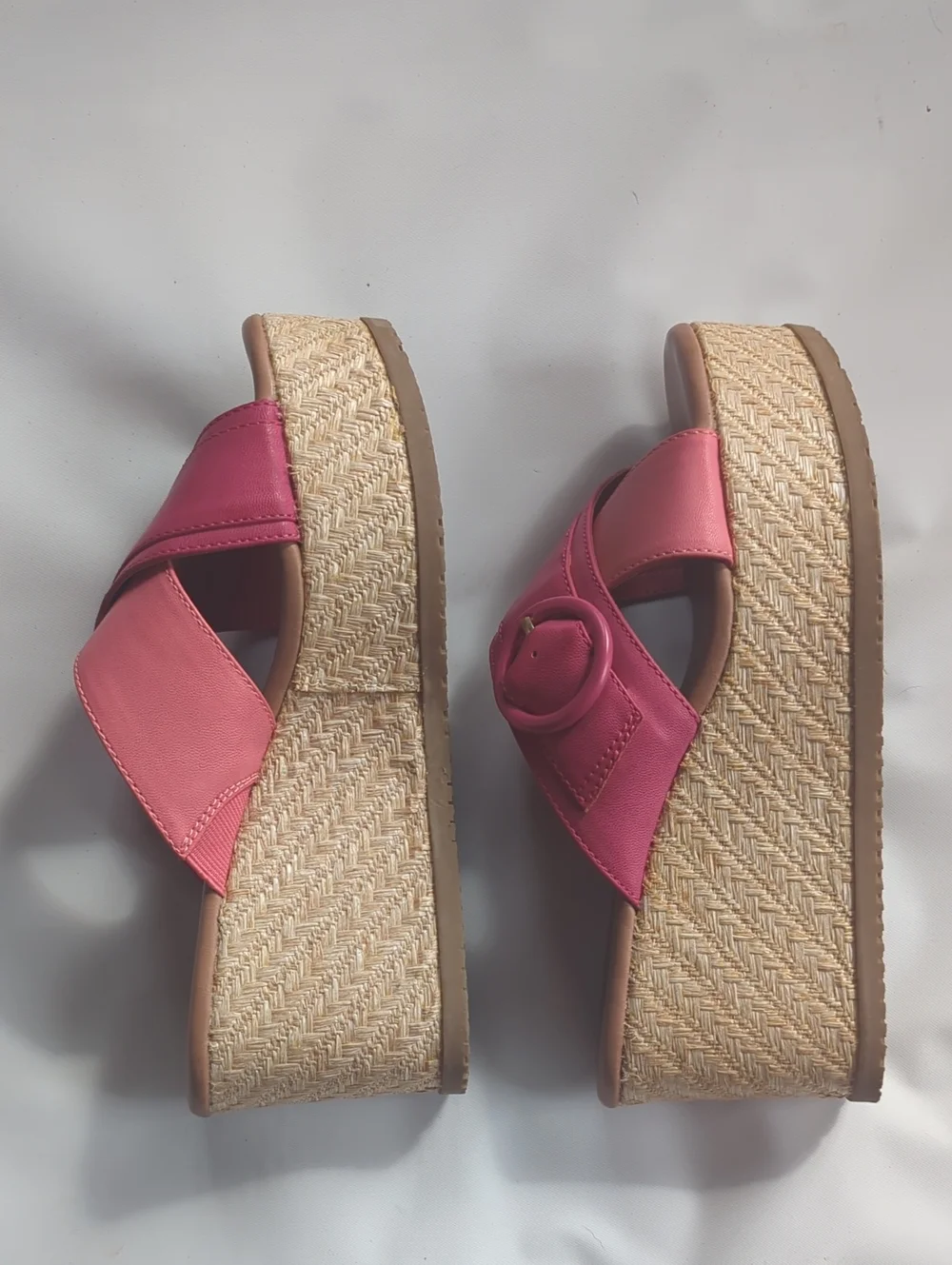 Baretraps Womens Sandals Wedge Pink Punch Sydney Coquette Cottagecore Dainty 6.5